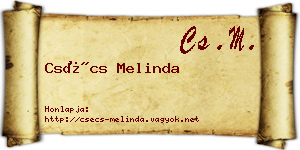Csécs Melinda névjegykártya